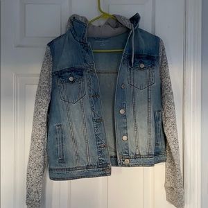 Sweatshirt jean jacket